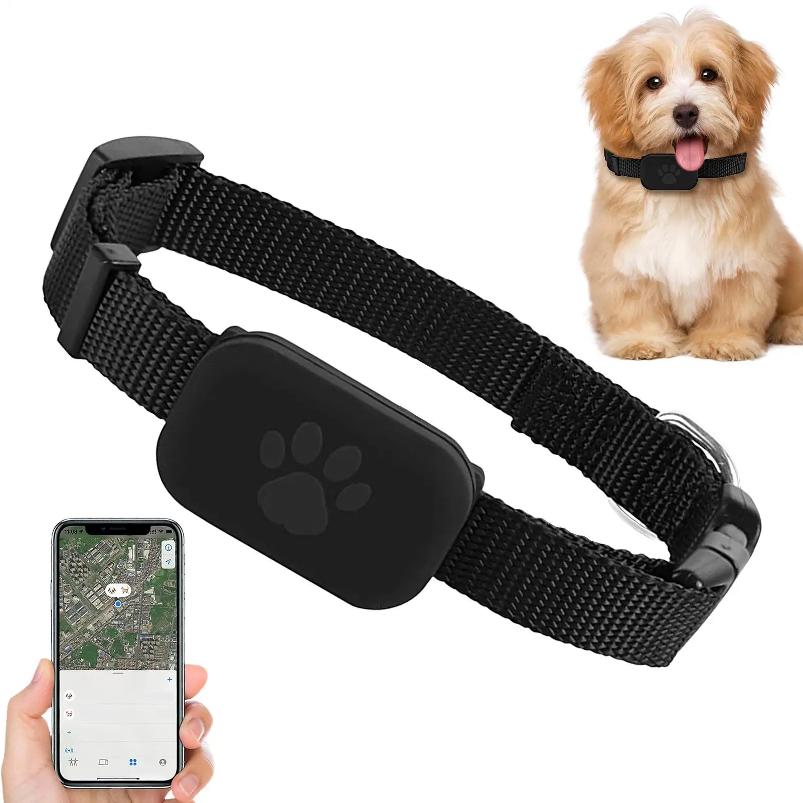 ZenPaw GPS Pet Tracker Collar – Real-Time Location Monitoring for Dogs & Cats
