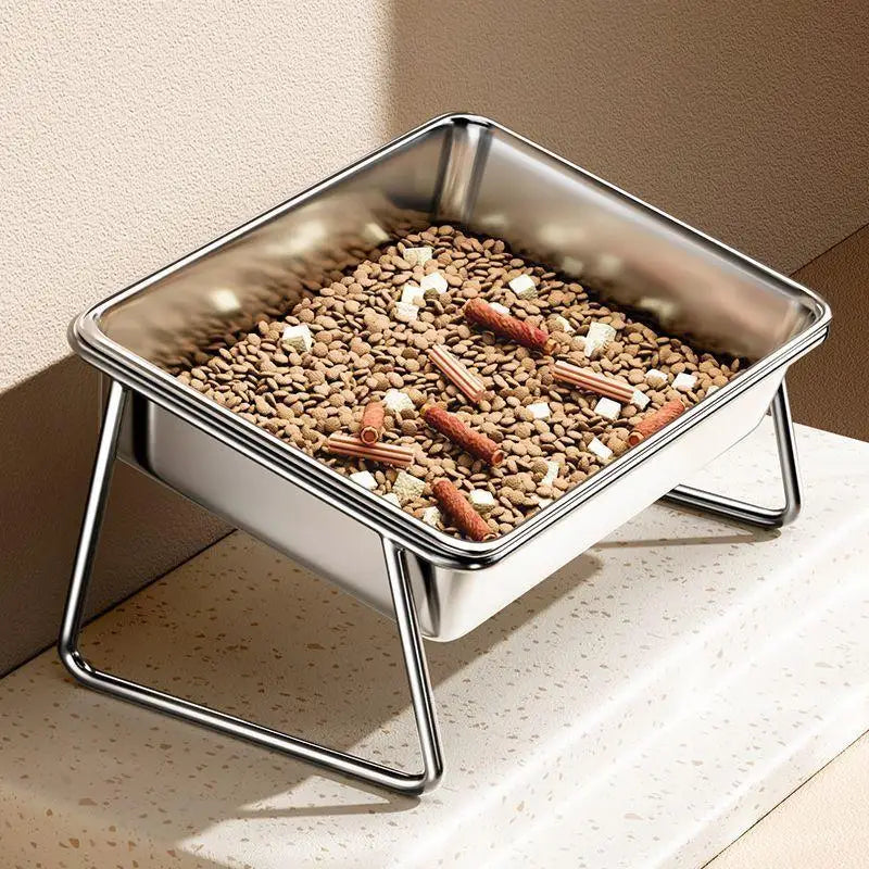 ZenPaw Large Capacity Stainless Steel Tilted Dog Bowl