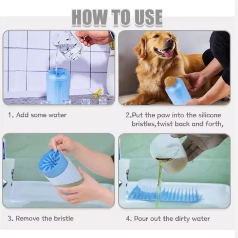 ZenPaw Portable Pet Paw Cleaner – Gentle Mud & Dirt Remover Cup for Dogs & Cats