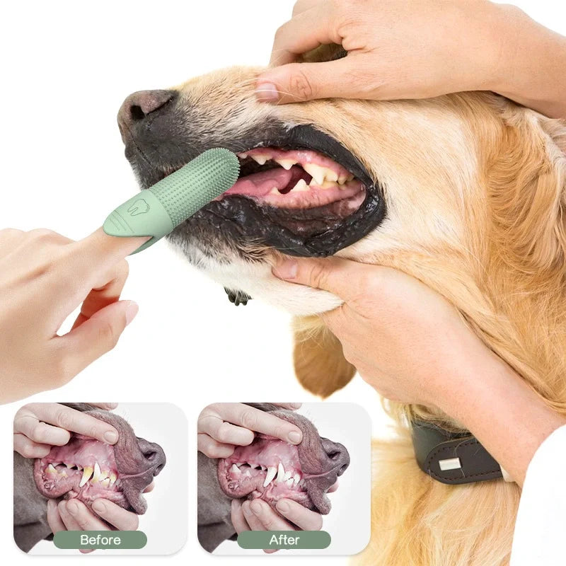 ZenPaw Premium Dog Toothbrush – Dual-Ended Dental Care for Fresh Breath & Healthy Gums